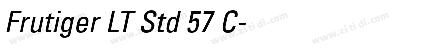 Frutiger LT Std 57 C字体转换